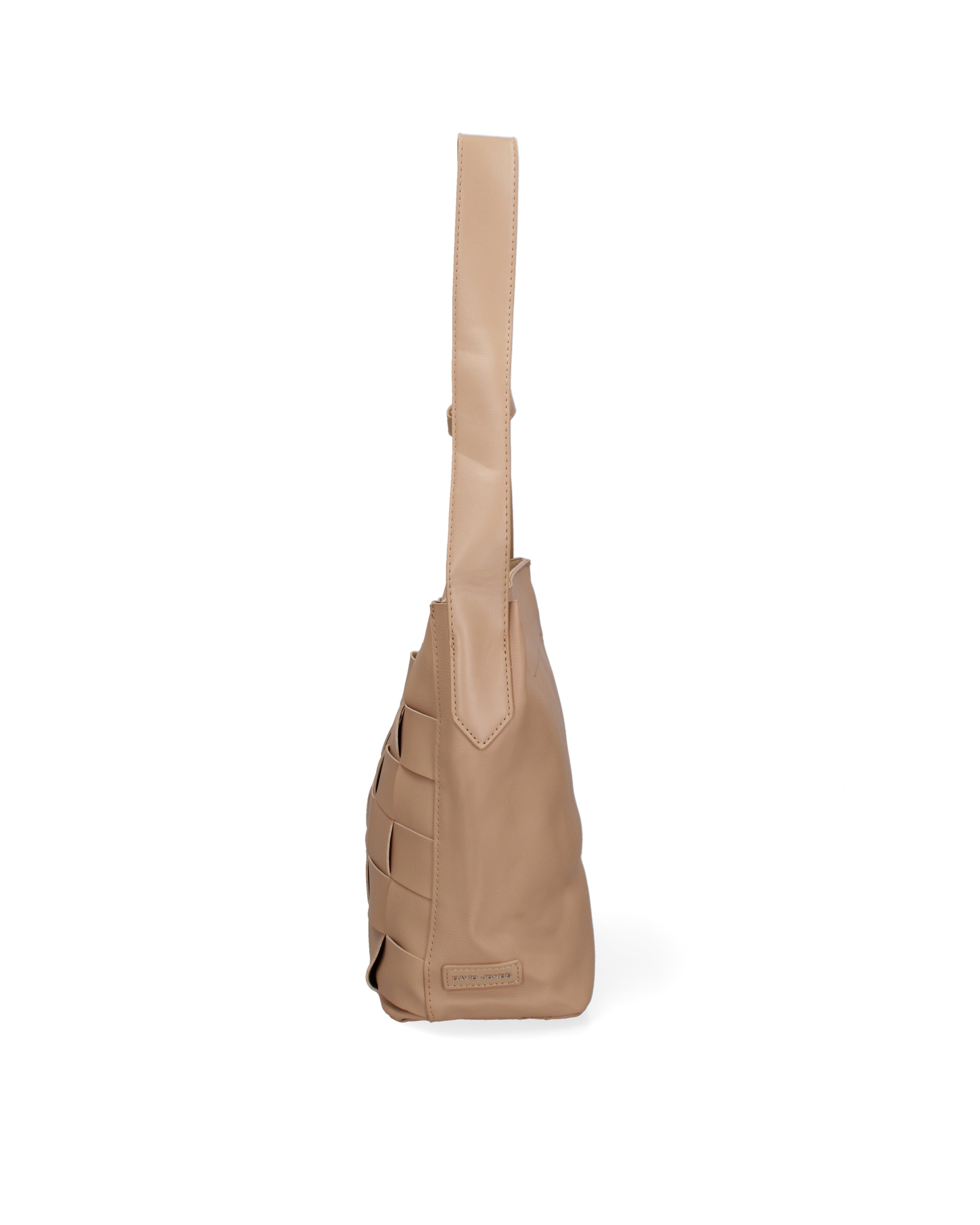Borsa a spalla da donna 100% Pvc CM6408-ALMOND David Jones