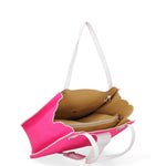 Palermo Borsa a spalla da donna Vera pelle 697756-FUXIA Gave Lux