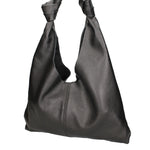 Borsa a spalla da donna 100% vera pelle 07156-D28 NERO Viola Castellani