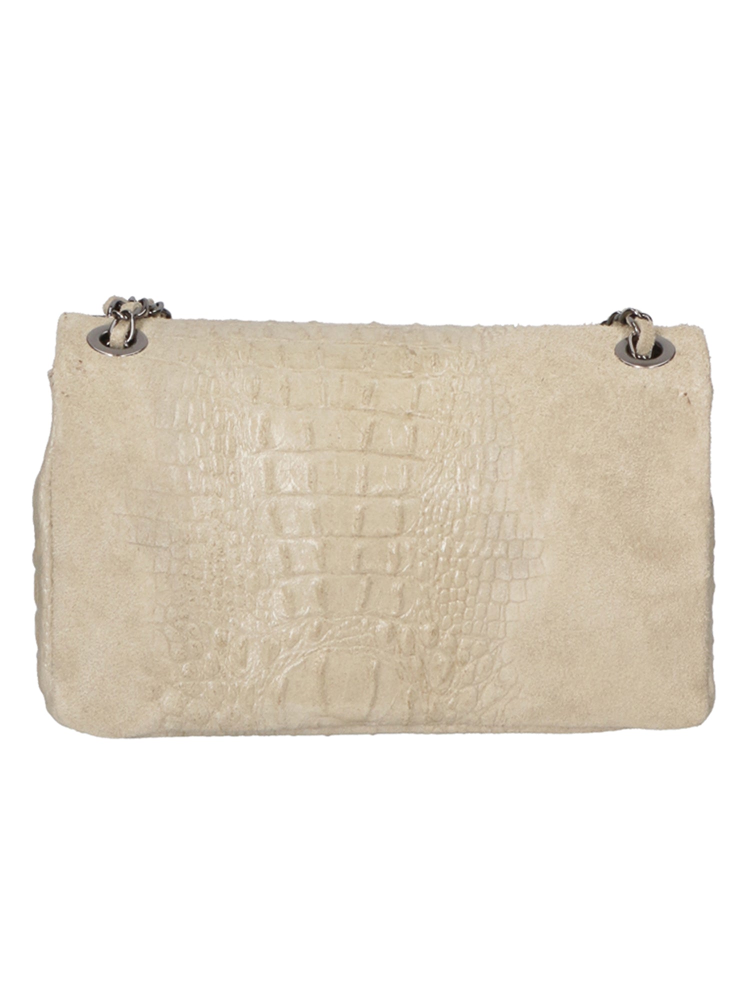 Edvige Borsa a spalla da donna Pelle Croco Stampata 80045-TAUPE Gave Lux