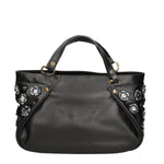 Iolara Lux Borsa a spalla da donna Vera pelle B17240-NERO Braccialini
