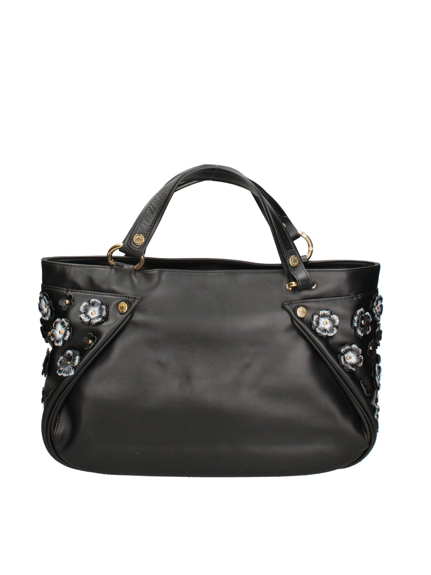 Iolara Lux Borsa a spalla da donna Vera pelle B17240-NERO Braccialini