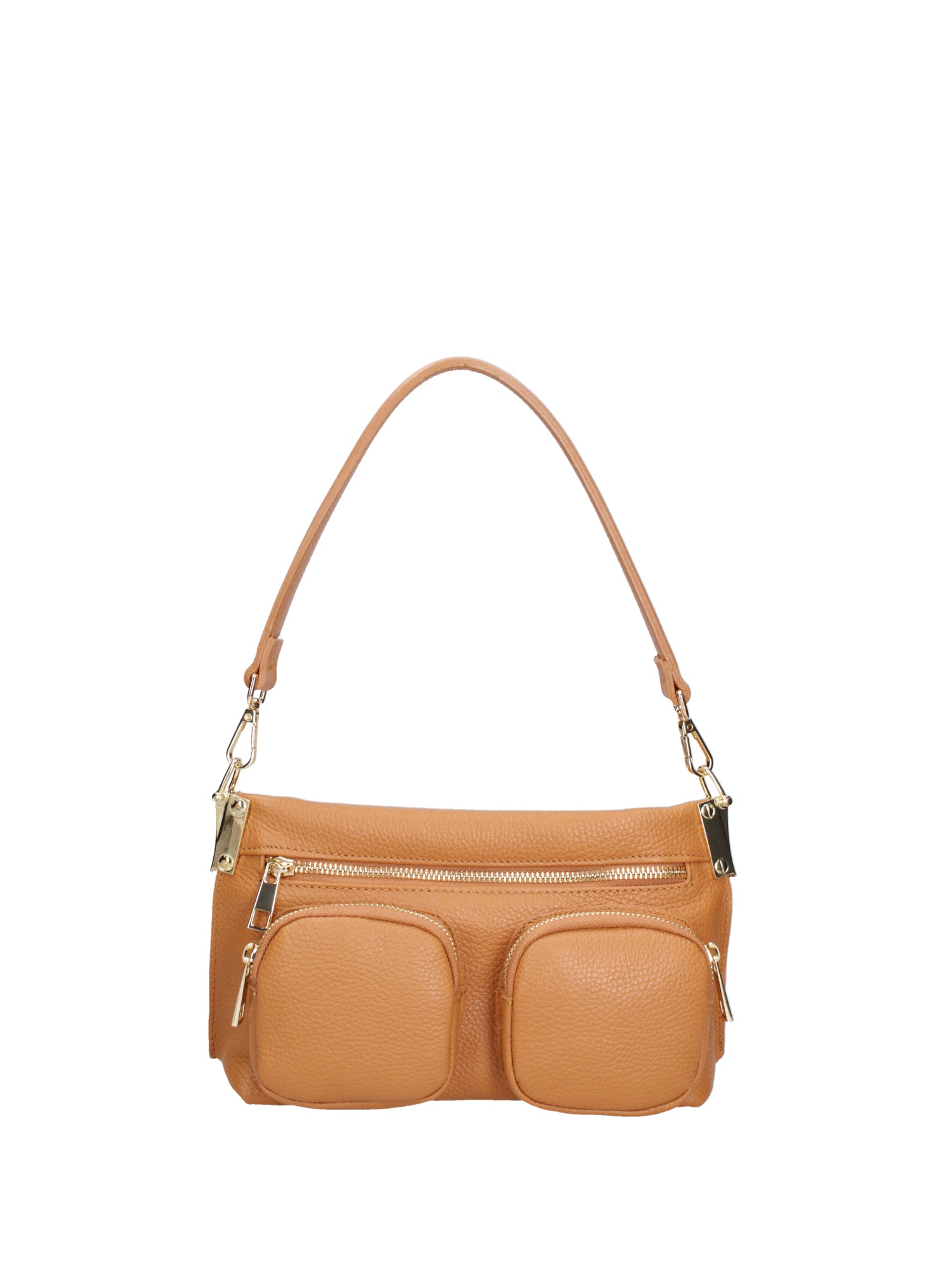 Borsa a spalla da donna Vera pelle 07147-D44 CUOIO Roberta Rossi