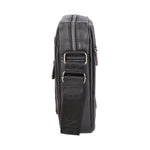 Borsa a tracolla uomo 100% pelle PU PCL3105-BLACK Northampton Polo Club