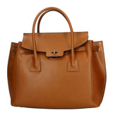 Dayana Borsa a mano da donna Vera pelle 7705-P 608 CUOIO SCURO DARK COGNAC Gave Lux