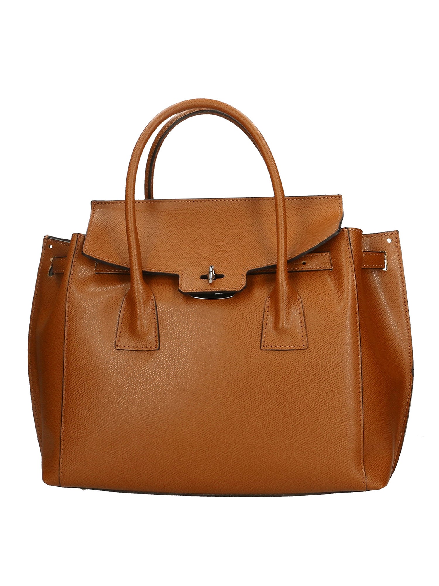 Dayana Borsa a mano da donna Vera pelle 7705-P 608 CUOIO SCURO DARK COGNAC Gave Lux