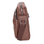 Borsa a tracolla uomo Pelle vegana PU PCL3026-LIGHT BROWN Northampton Polo Club