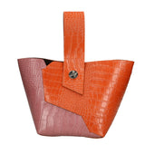 Ombretta Borsa a mano da donna Vera pelle 00643-C35+C73 ARANCIONE+MALVA Gave Lux