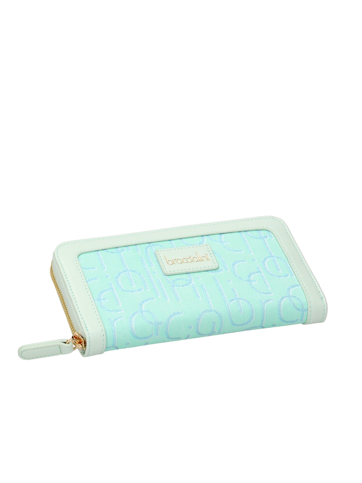 Eco-pelle B16410 126-CELESTE Portafoglio donna Azelia Lux Braccialini