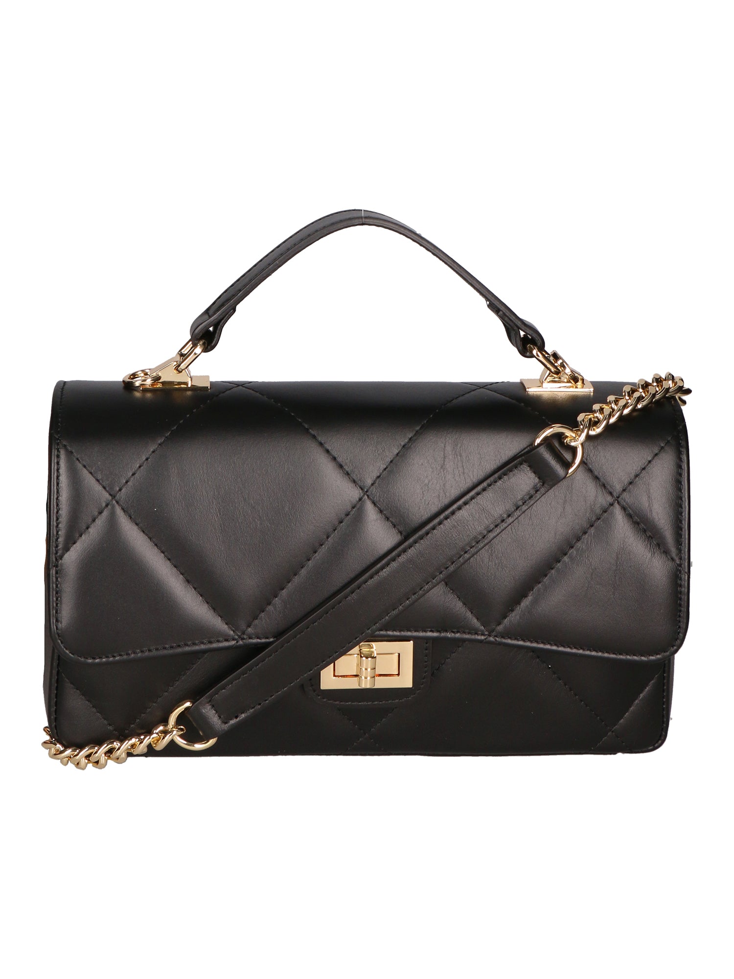 Vita Borsa a spalla da donna Vera pelle 06879-S28 NERO Gave Lux
