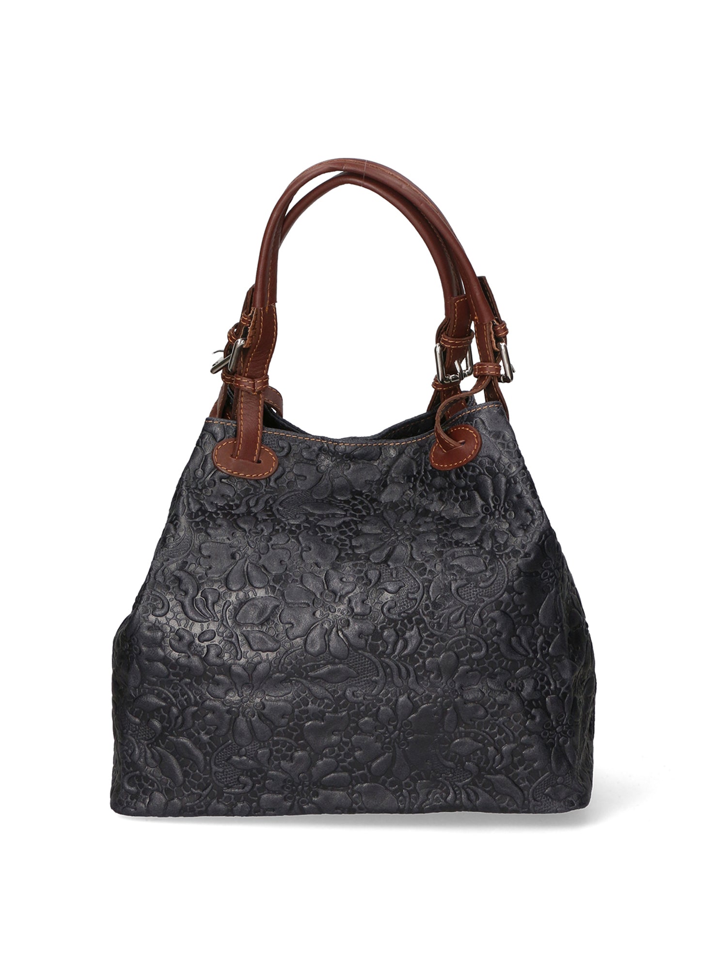 Elenia Borsa a mano da donna Vera pelle 80049-013 BLU NAVY Gave Lux