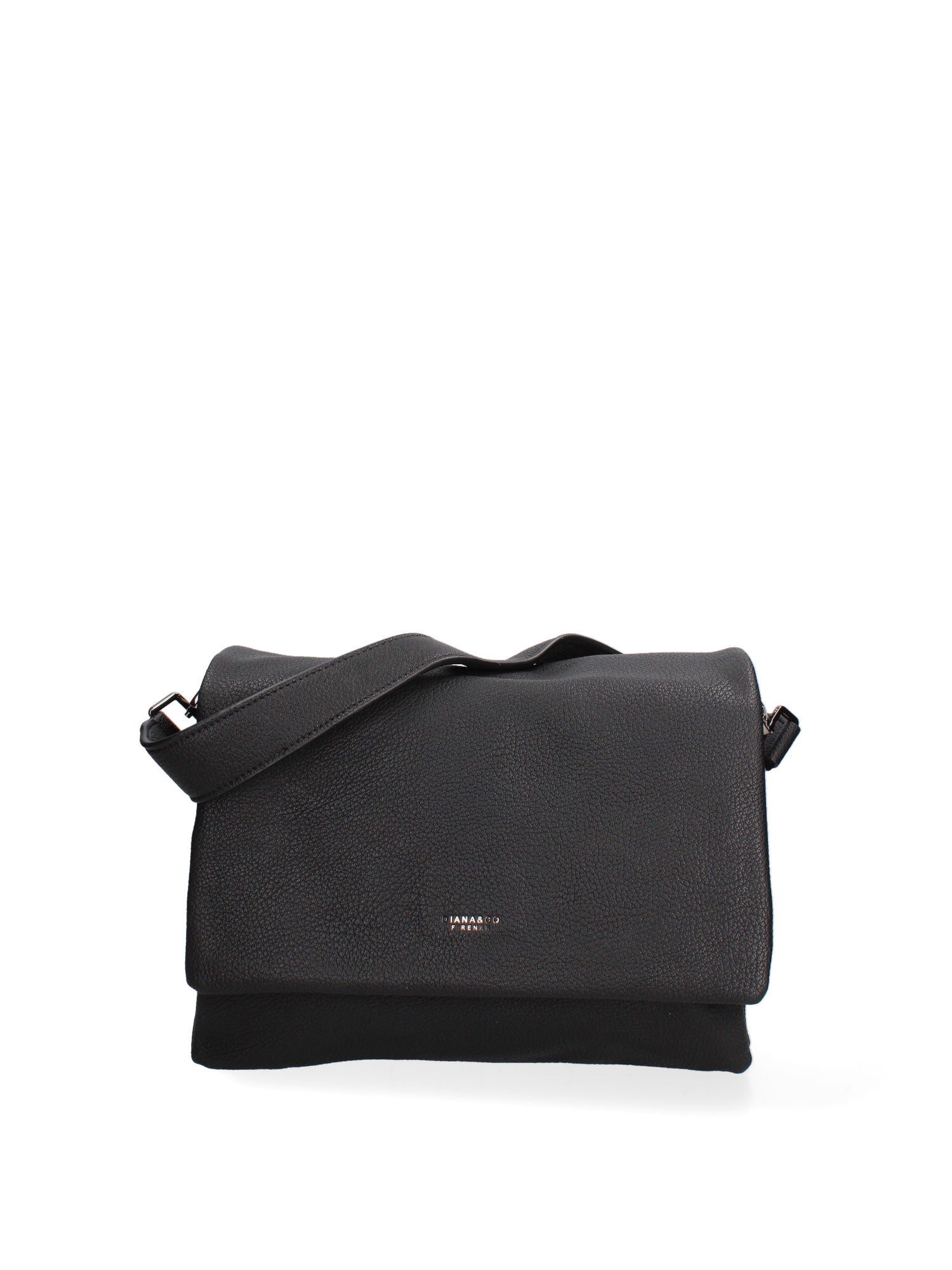 Borsa a spalla da donna Ecopelle 637-2-BLACK Diana&co