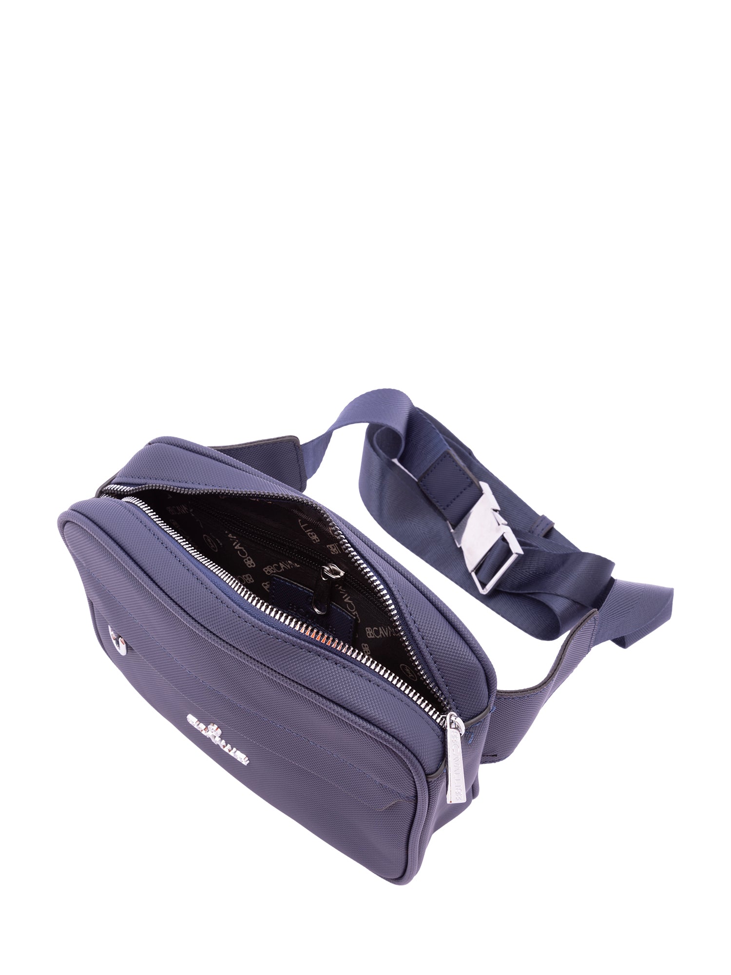 Marsupio da uomo in poliestere Casual BC1095-BLU B Cavalli