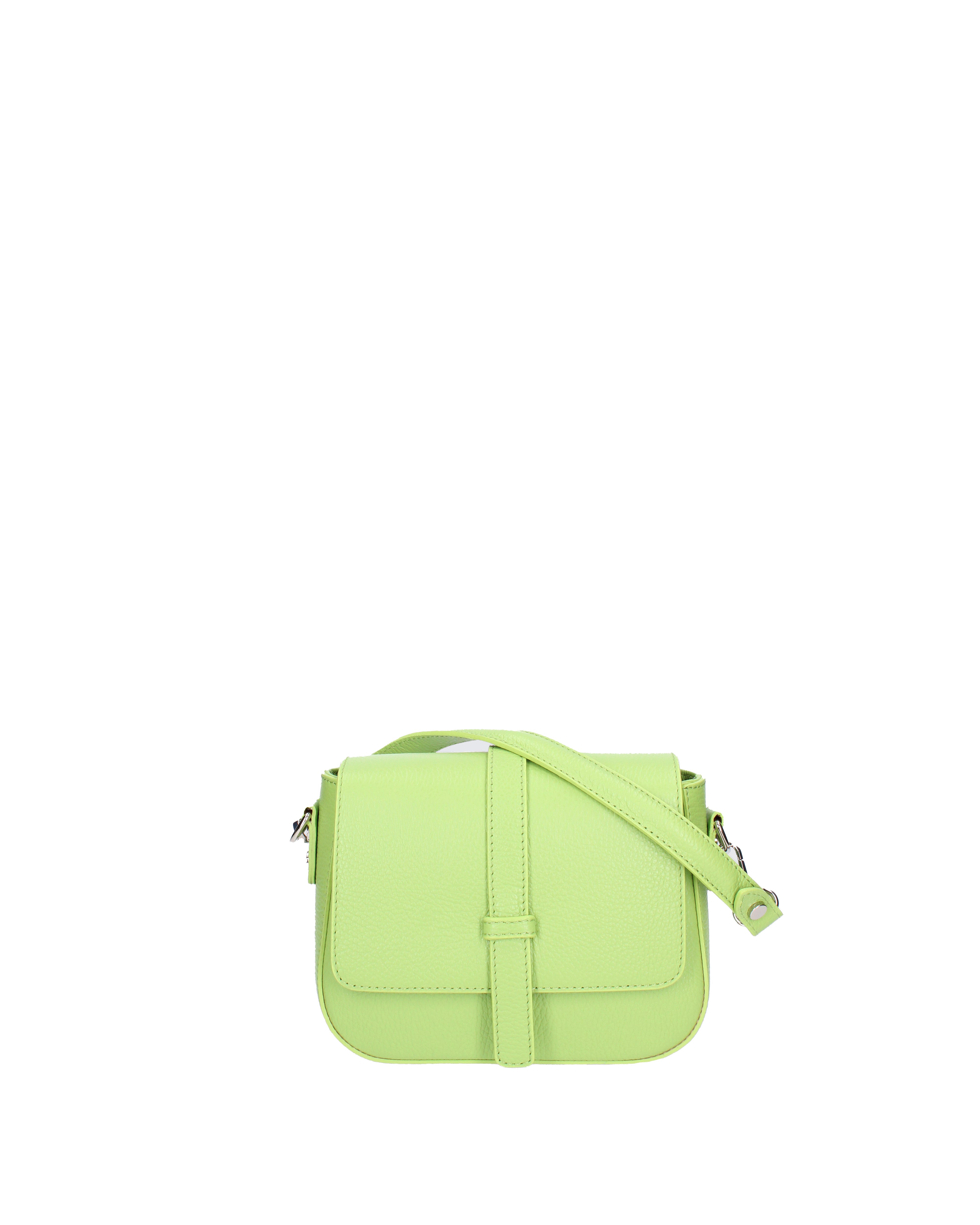 Borsa a tracolla da donna Vera pelle 07203-D12 VERDE Roberta Rossi