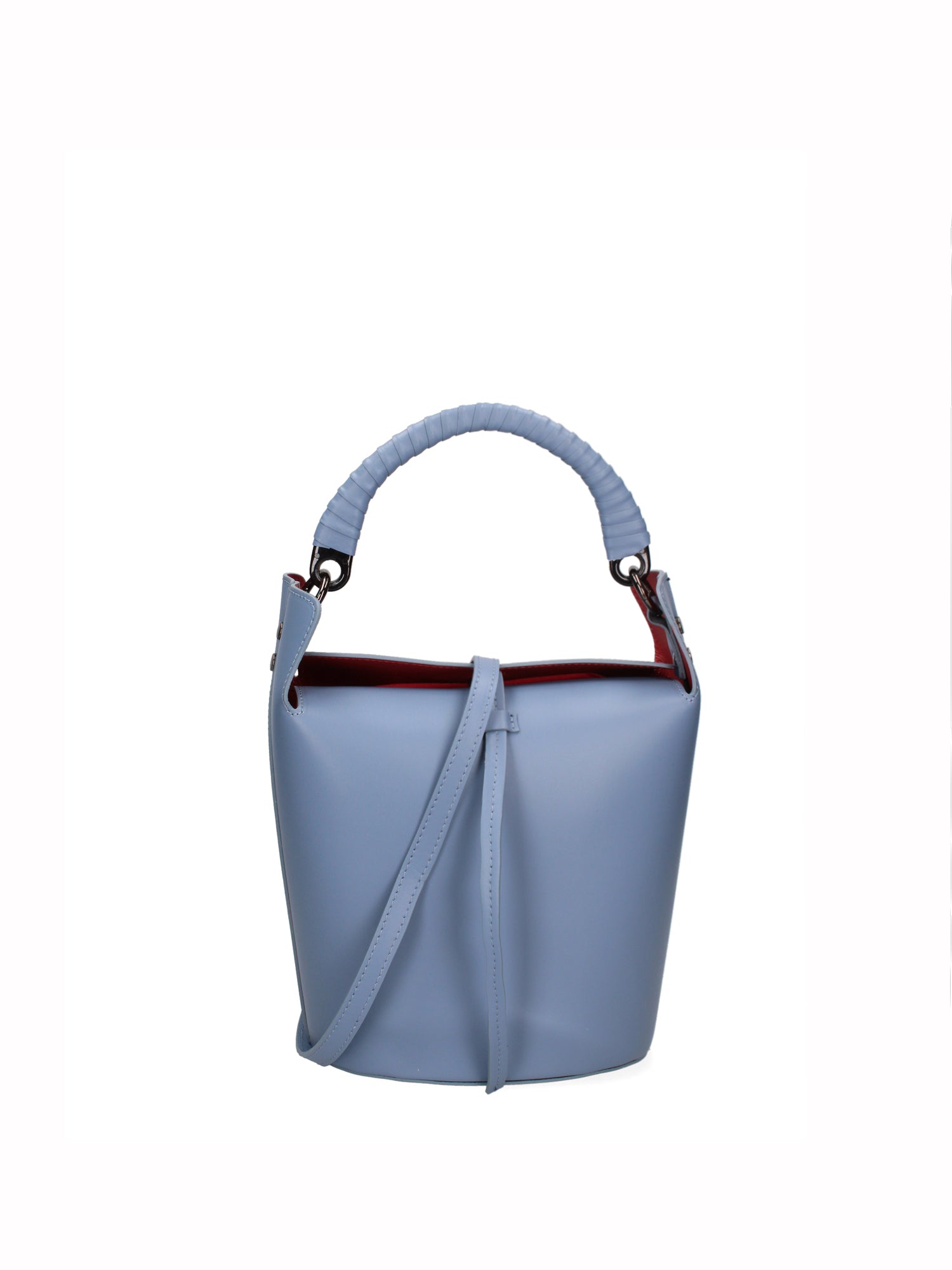 Seraphina Plus Borsa a secchiello da donna Vera pelle 6549-CIELO Gave Lux