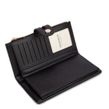 Portafoglio da donna 100% pelle vegana PU 798-3PT-BLACK Diana&co