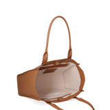 Borsa a spalla da donna 100% pelle riciclata 07225-Cuoio Viola Castellani