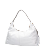 Borsa a spalla da donna Vera pelle 07233-D86 GRIGIO+BIANCO Roberta Rossi