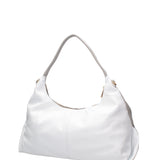 Borsa a spalla da donna Vera pelle 07233-D86 GRIGIO+BIANCO Roberta Rossi
