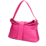 Grace Borsa a spalla da donna Vera pelle 07158-D02 FUXIA Viola Castellani