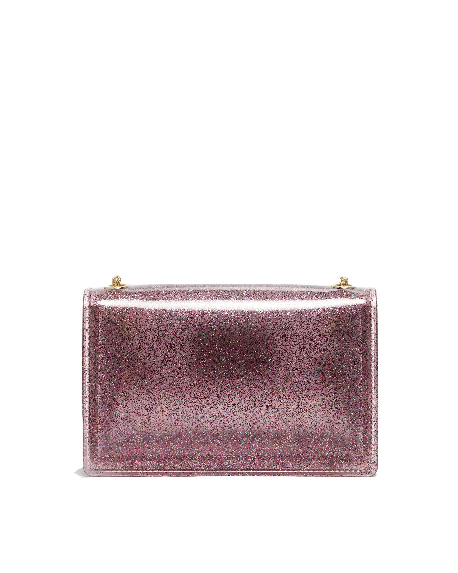 Borsa a mano da donna 100% Pvc FLAT SUPERMEE M-FUXIA STRASS Marc Ellis