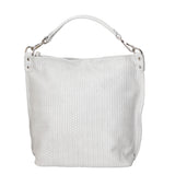 Elga Borsa a spalla da donna Vera pelle 80051-GRIGIO Gave Lux