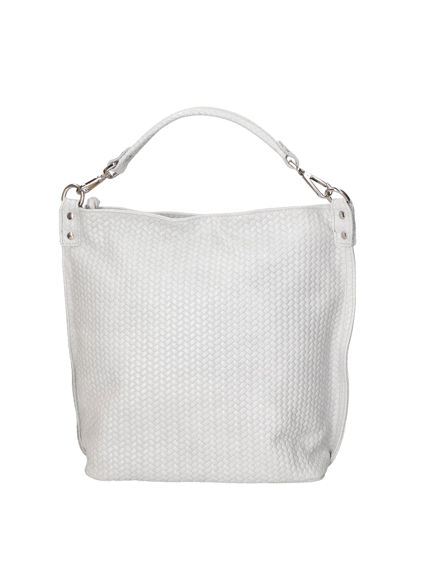 Elga Borsa a spalla da donna Vera pelle 80051-GRIGIO Gave Lux