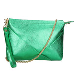 Giorgia Pochette da donna Vera pelle 05927-DL47 SMERALDO Gave Lux