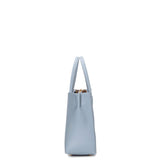 Borsa a mano da donna 100% pelle vegana PU 713-1PT-LIGHT BLUE Diana&co