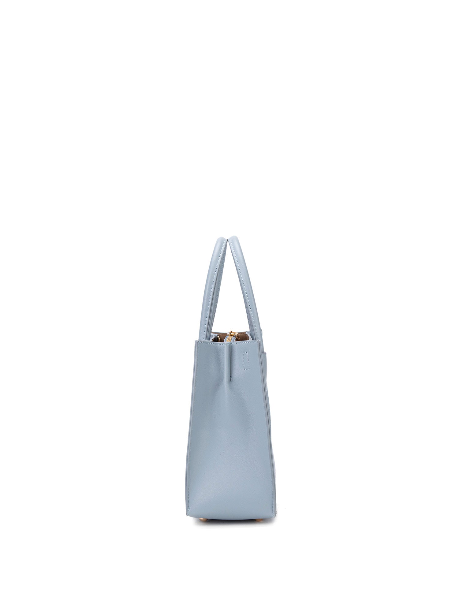 Borsa a mano da donna 100% pelle vegana PU 713-1PT-LIGHT BLUE Diana&co