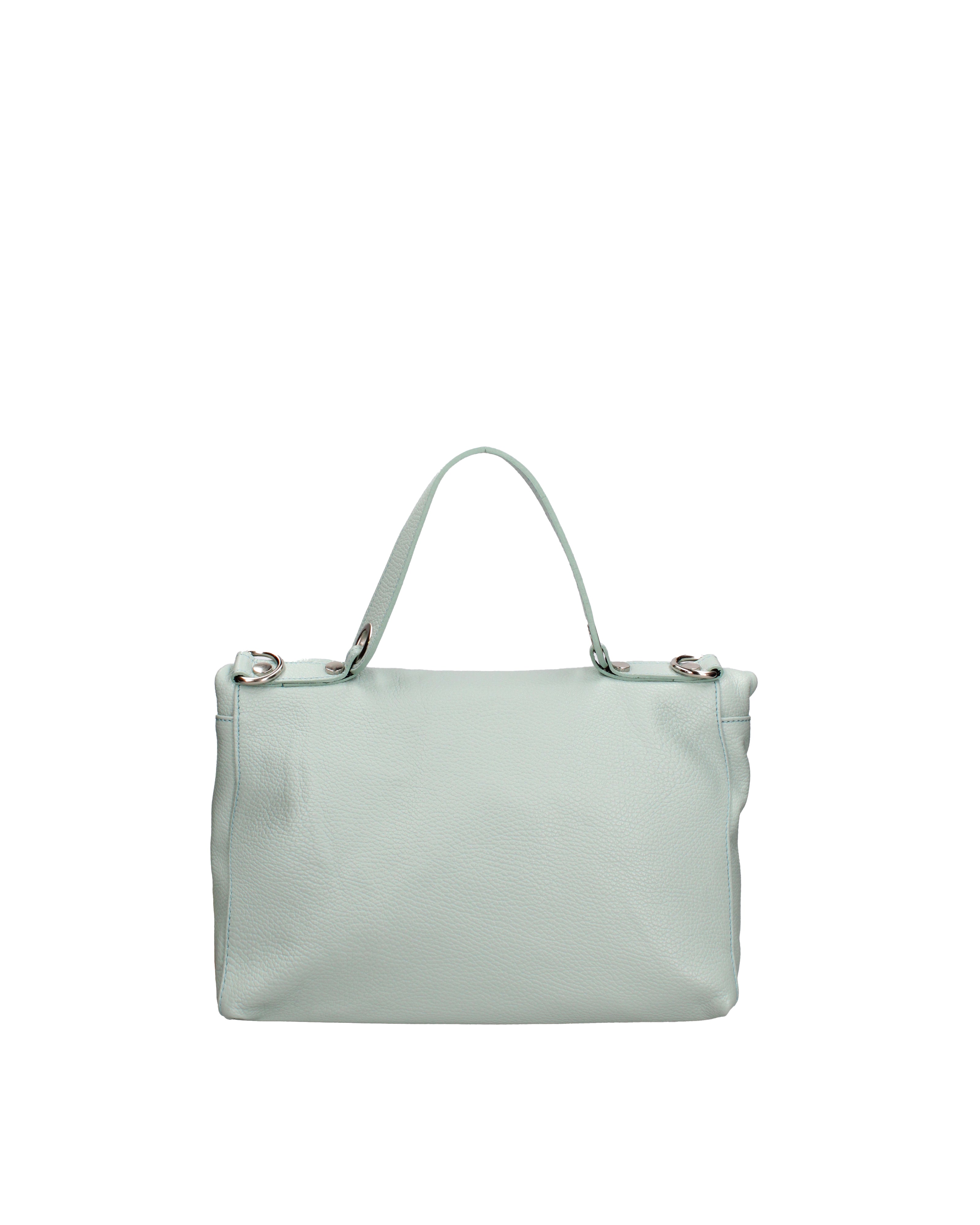 Borsa a spalla da donna Vera pelle 07159-D102 CIELO Viola Castellani