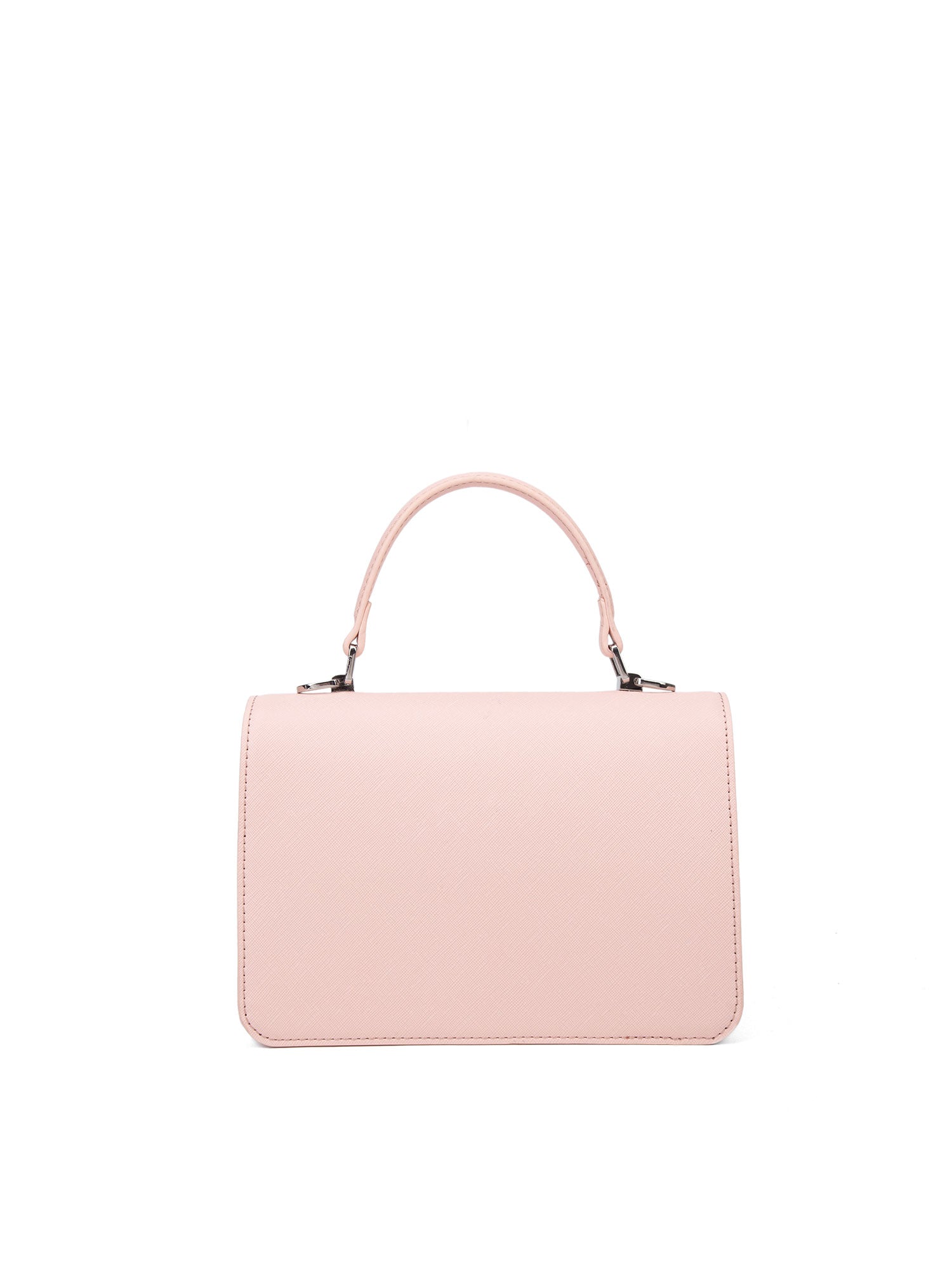 Borsa a mano da donna 100% pelle vegana PU 722-3PT-BLUSH PINK Diana&co