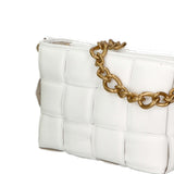 Agostina Borsa a mano da donna Vera pelle 04691-BIANCO WHITE Gave Lux