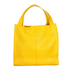 Aelia Borsa a spalla da donna Vera pelle 3312-D04 GIALLO YELLOW Gave Lux