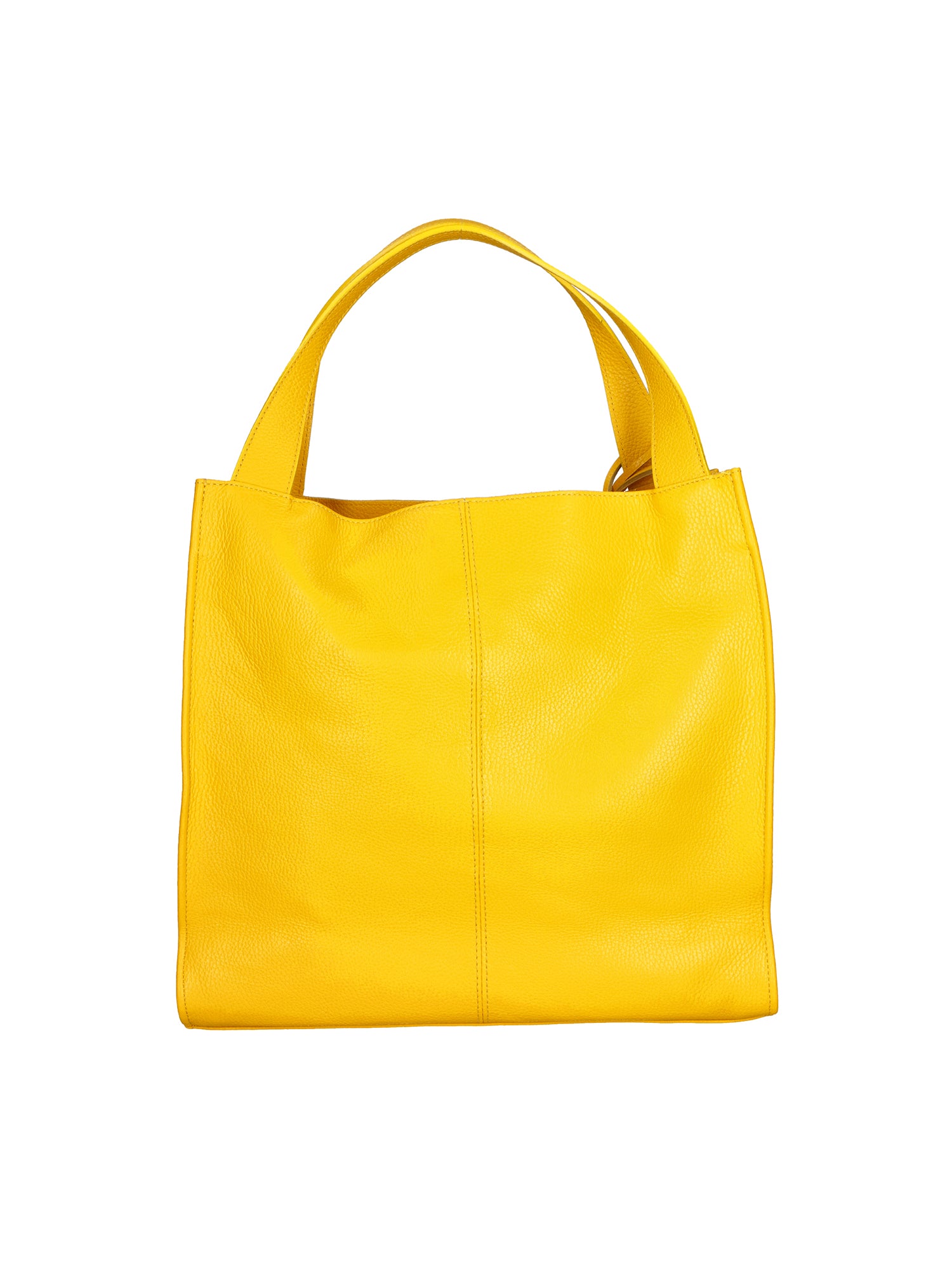 Aelia Borsa a spalla da donna Vera pelle 3312-D04 GIALLO YELLOW Gave Lux