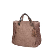 Zaffira Borsa a spalla da donna Misto nylon e pelle LK0264-FANGO Gave Lux
