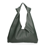 Borsa a spalla da donna 100% vera pelle 07156-D14 VERDE SCURO Viola Castellani