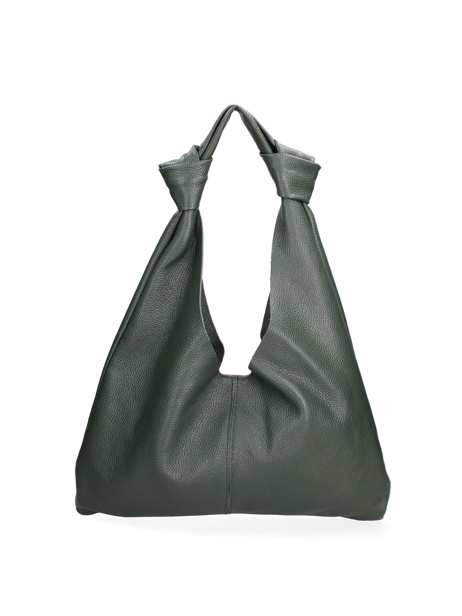Borsa a spalla da donna 100% vera pelle 07156-D14 VERDE SCURO Viola Castellani