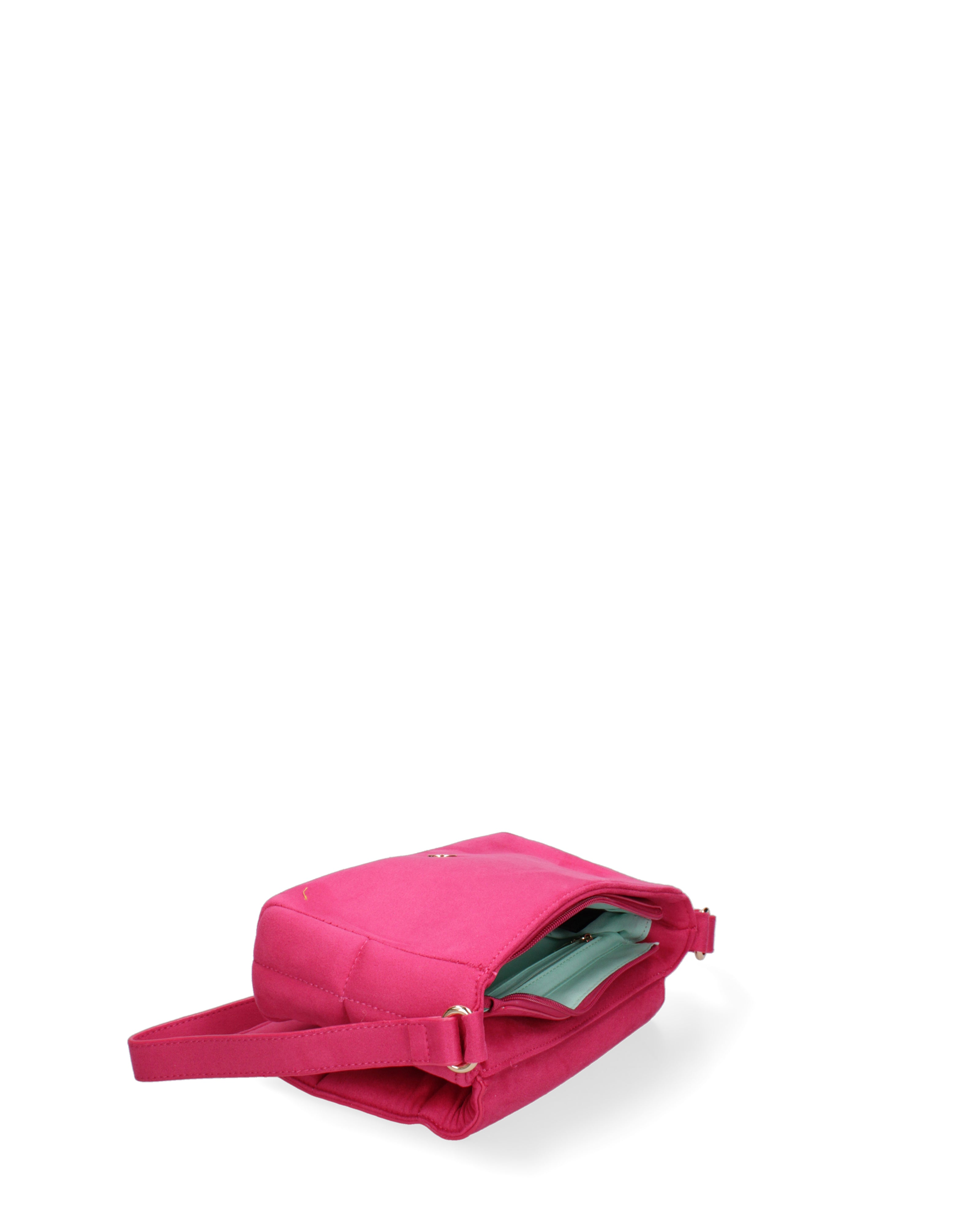 Borsa a spalla da donna Ecopelle DC3323-1-LIGHT FUCHSIA Diana&co