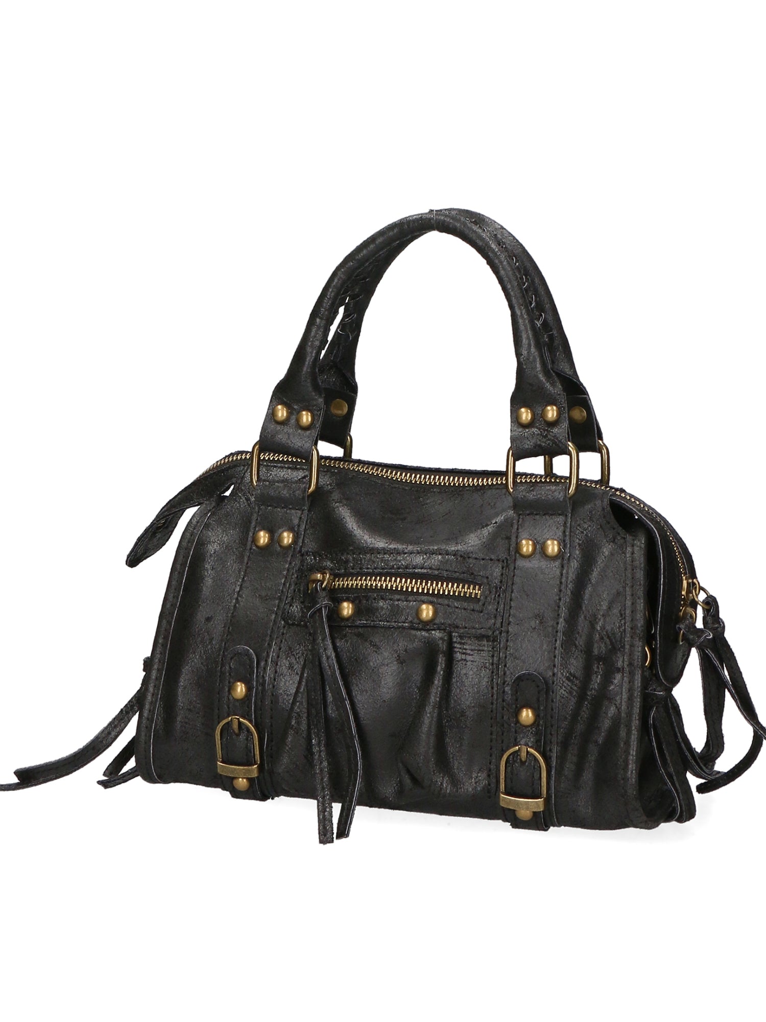 Erisia Borsa a spalla da donna Vera pelle 06091-NERO Gave Lux