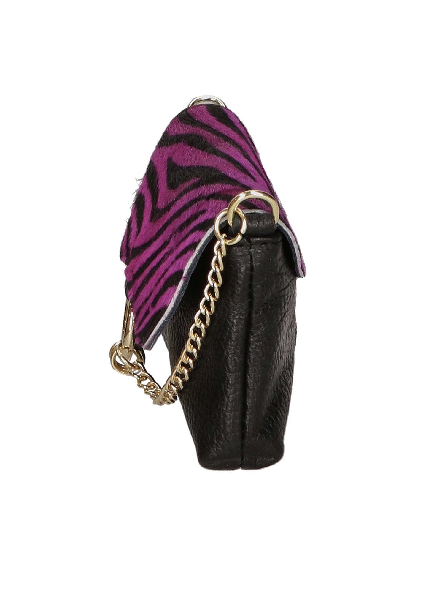Safira Borsa a mano da donna Vera pelle 04760-ZEBRA FUXIA Gave Lux