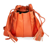 Elysia Borsa a spalla da donna Vera pelle 552043-ARANCIO ORANGE Gave Lux