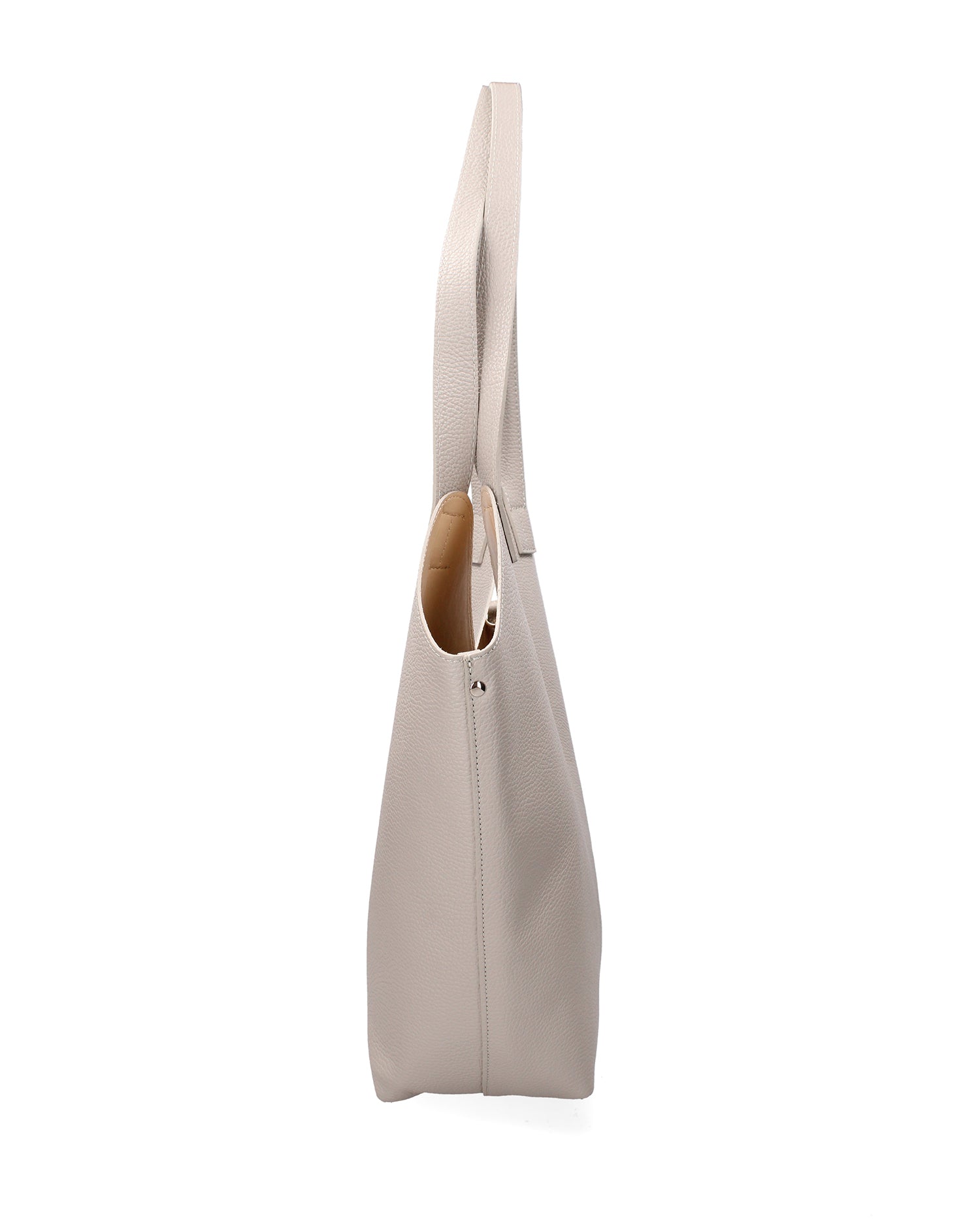 Borsa a mano da donna Vera pelle 07231-D86 GRIGIO PERLA Roberta Rossi