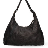 Asteria Borsa a spalla da donna Vera pelle 7799-NERO Gave Lux