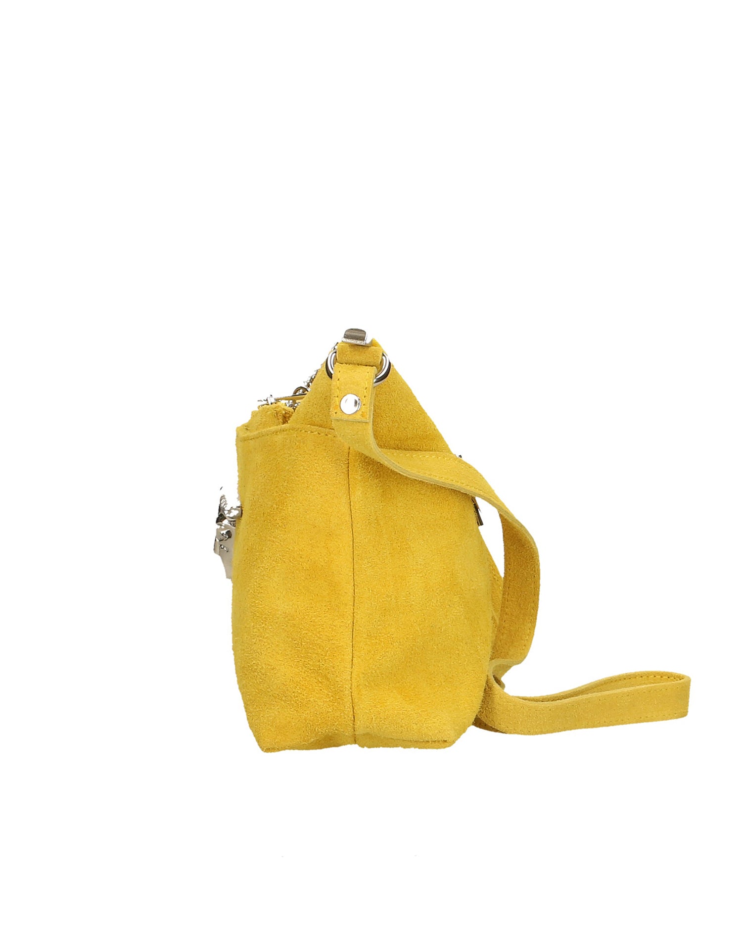 Embera Elite Borsa a tracolla donna Vera pelle scamosciata 8650-GIALLO Gave Lux