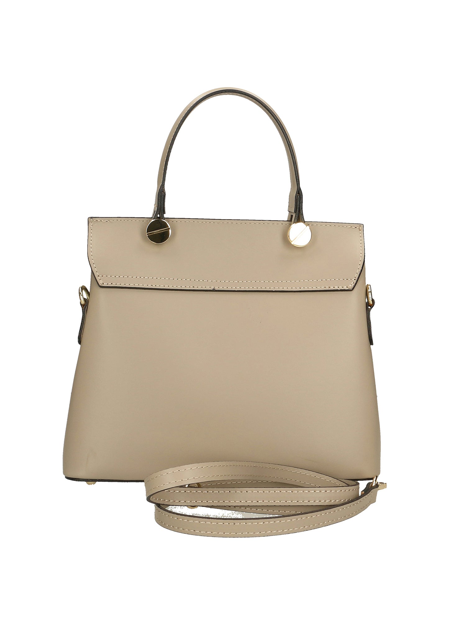 Borsa a mano da donna 100% vera pelle 7708-L110 TAUPE Gave Lux