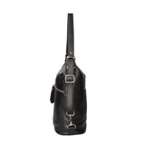 Bianca Borsa a spalla da donna Vera pelle 07136-D28 NERO Viola Castellani