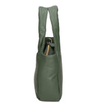 Virna Borsa a mano da donna Vera Pelle 06501-S14 VERDE SCURO Gave Lux