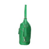 Bianca Borsa a spalla da donna Vera pelle 07136-D47 VERDE MELA Viola Castellani