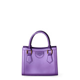 Borsa a mano da donna 100% Pvc FLAT-WOOD-S 24-VIOLET INDIGO - LIGHT OTTONE Marc Ellis